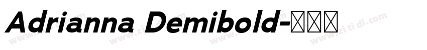 Adrianna Demibold字体转换